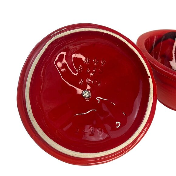 California Pottery Original 255 2500 Lava Drip Glaze Lidded Candy Dish Bowl - Picture 5 of 10